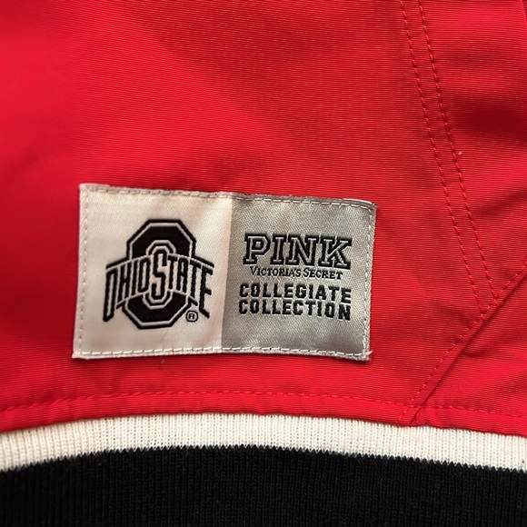 PINK OHIO STATE BUCKEYES WINDBREAKER PULLOVER Small - Picture 3 of 5